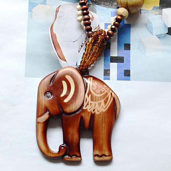 Vintage Elephant  Alloy Necklace