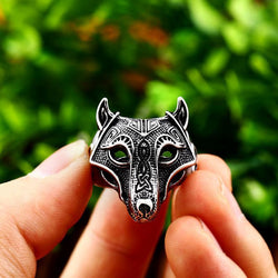 Viking Wolf Stainless Steel Rings