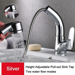 Height Adjustable Pull-out Sink Tap