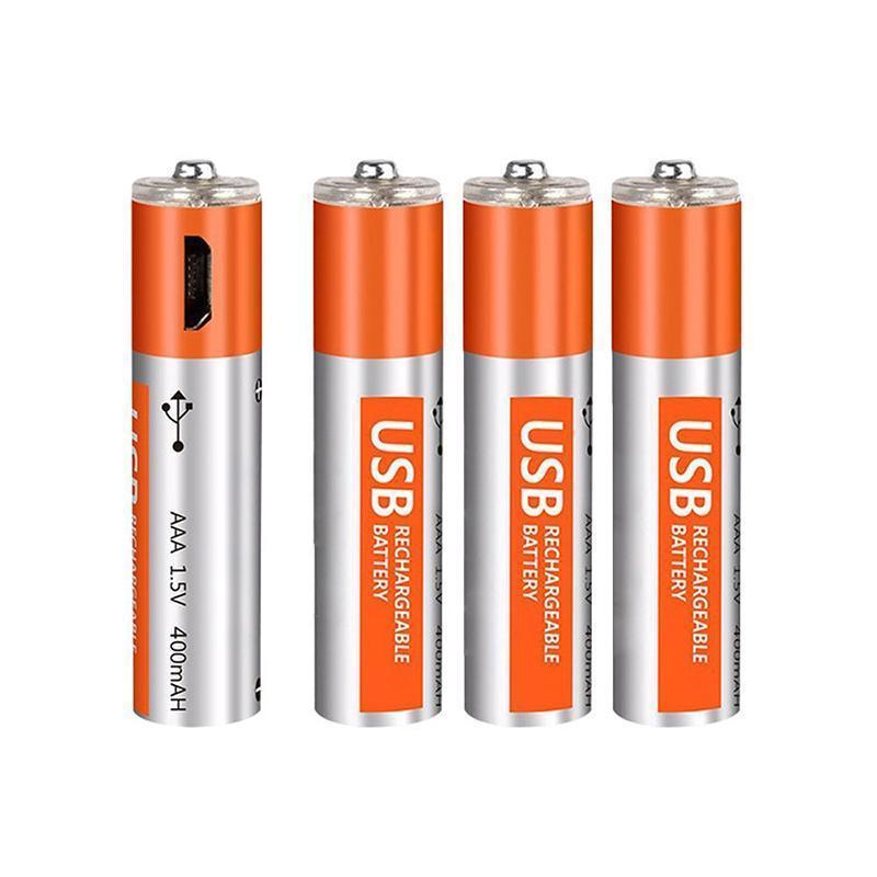 USB Rechargeable Batteries(4 Pcs)