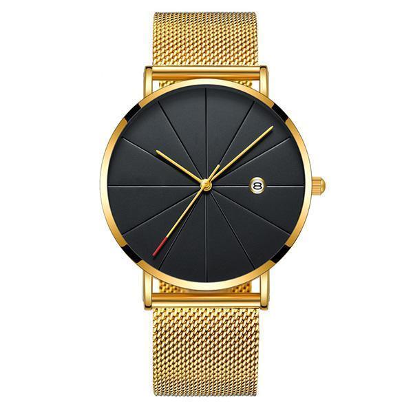 Waterproof Mesh Strap Analog Quartz Watch