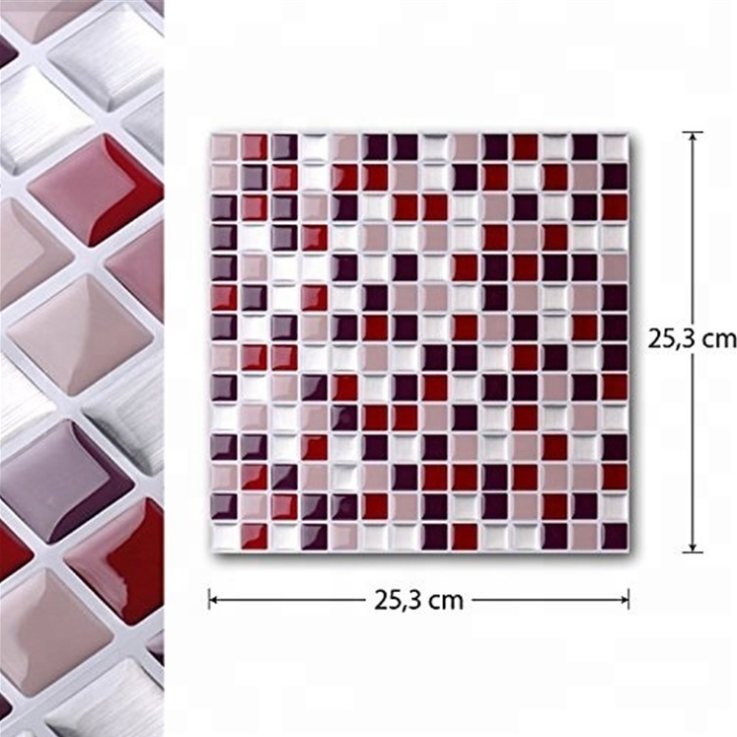 3D Mosaic Tile Self-adhesive Stickers(4 PCS)