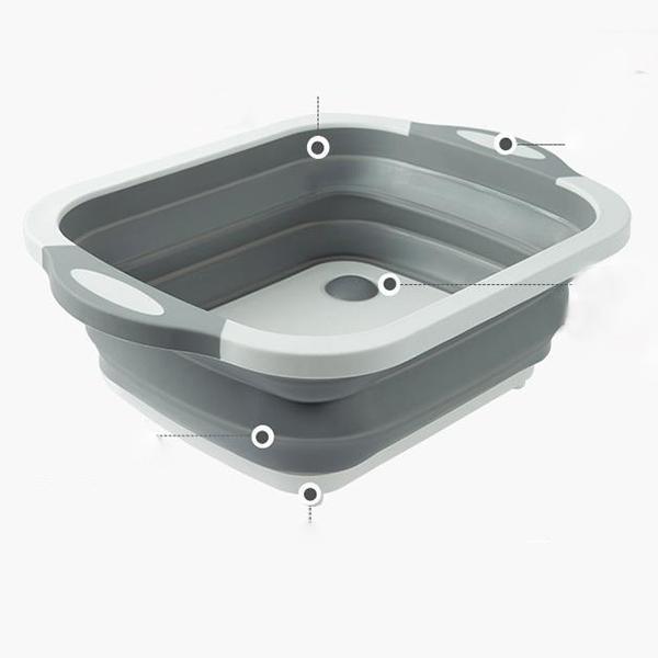 Collapsible Multi-Purpose Basket Waterlogged Basket Cutting Board