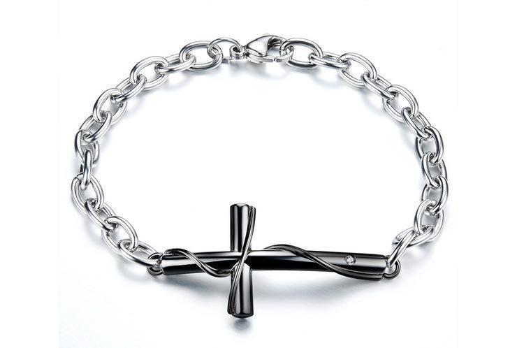 Titanium Plating Crucifix Bracelets