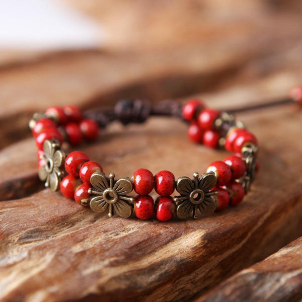 Handmade Retro Ceramics Beads Bracelets