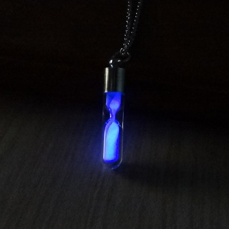 Fluorescence Sand Clock Pendant