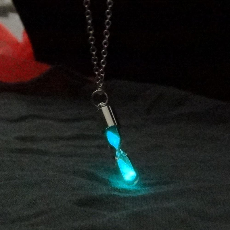 Fluorescence Sand Clock Pendant