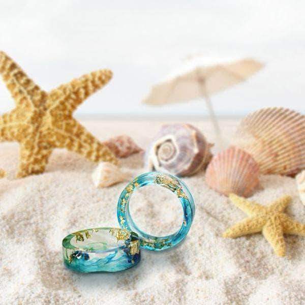 Handmade Ocean Blue Rings