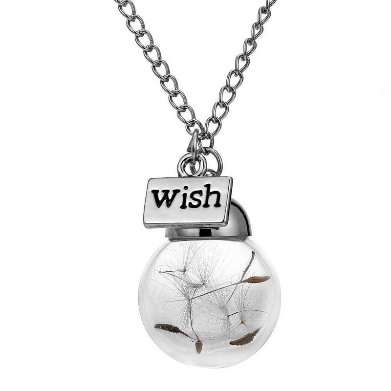 Dandelion Pendant Necklaces