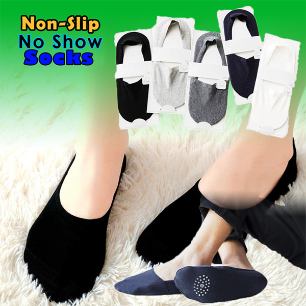 Anti-slip Silicone No Show Socks