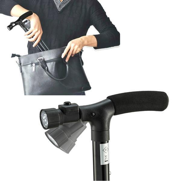 Multi-Function LED Folding Walking Stick