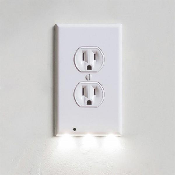 Plug Cover with LED Sensor Night Light