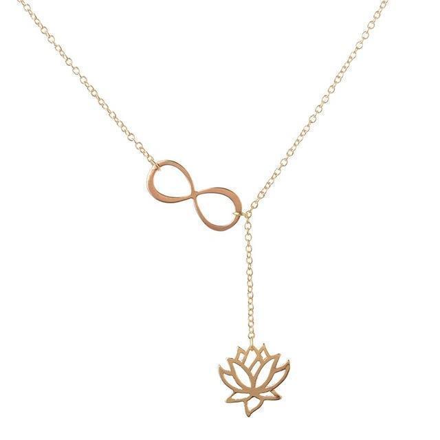 Infinite Lotus Y Necklaces