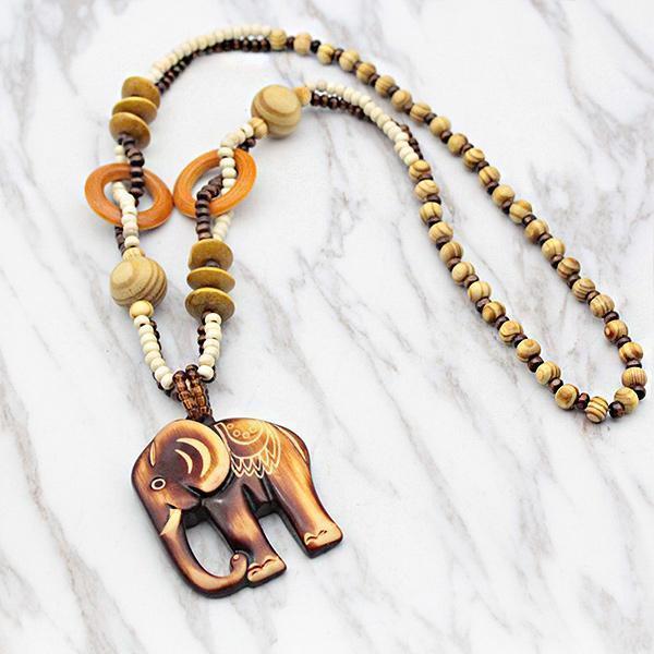 Vintage Elephant  Alloy Necklace