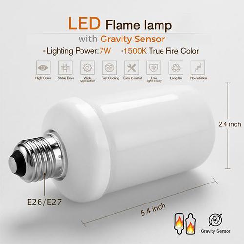 LED Flame Effect Light Bulb