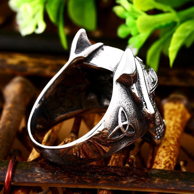 Viking Wolf Stainless Steel Rings