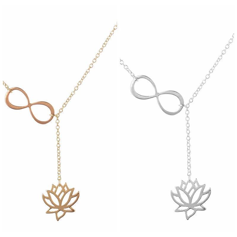 Infinite Lotus Y Necklaces