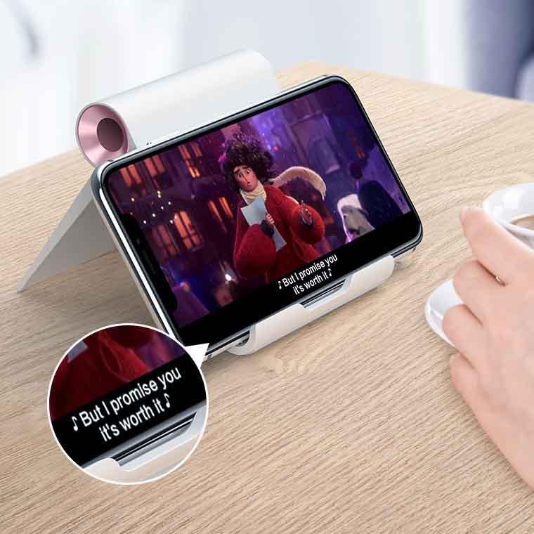 Creative folding phone holder