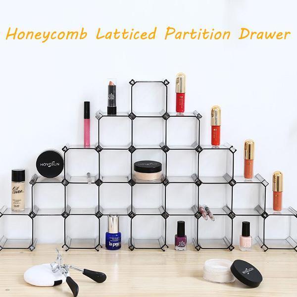 Honeycomb Latticed Partition Drawer