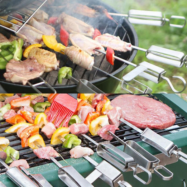 Stainless Steel BBQ Skewers (6pcs/Pack)