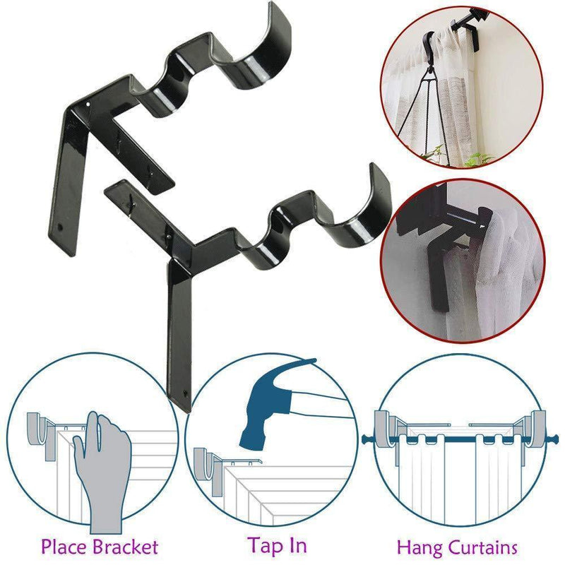 Curtain Rod Brackets (1Pair)