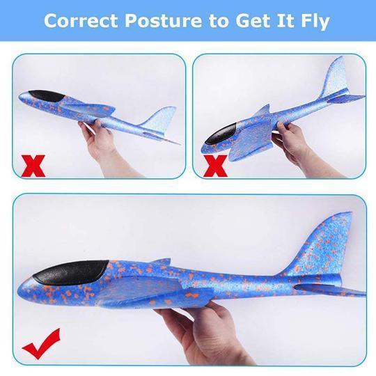 Foam Plastic Flying Glider Airplane(2PCS)