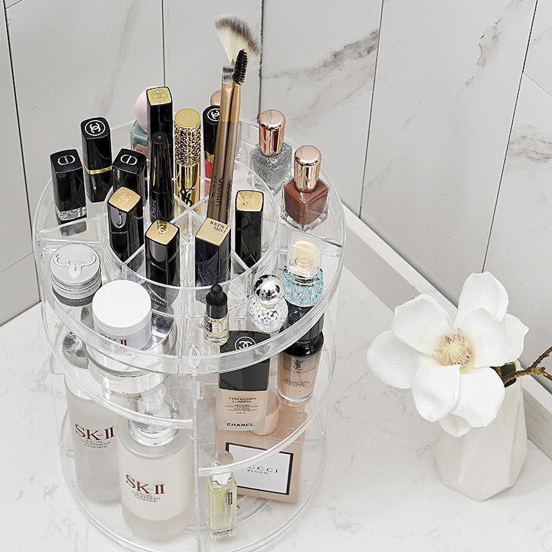 360 Rotating Adjustable Makeup Organizer