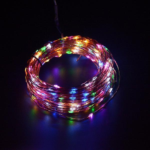 100 Led Copper Wire Remote String Lights(1 Set)