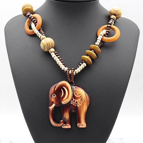 Vintage Elephant  Alloy Necklace