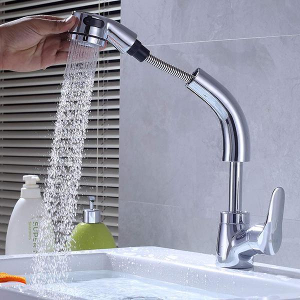 Height Adjustable Pull-out Sink Tap