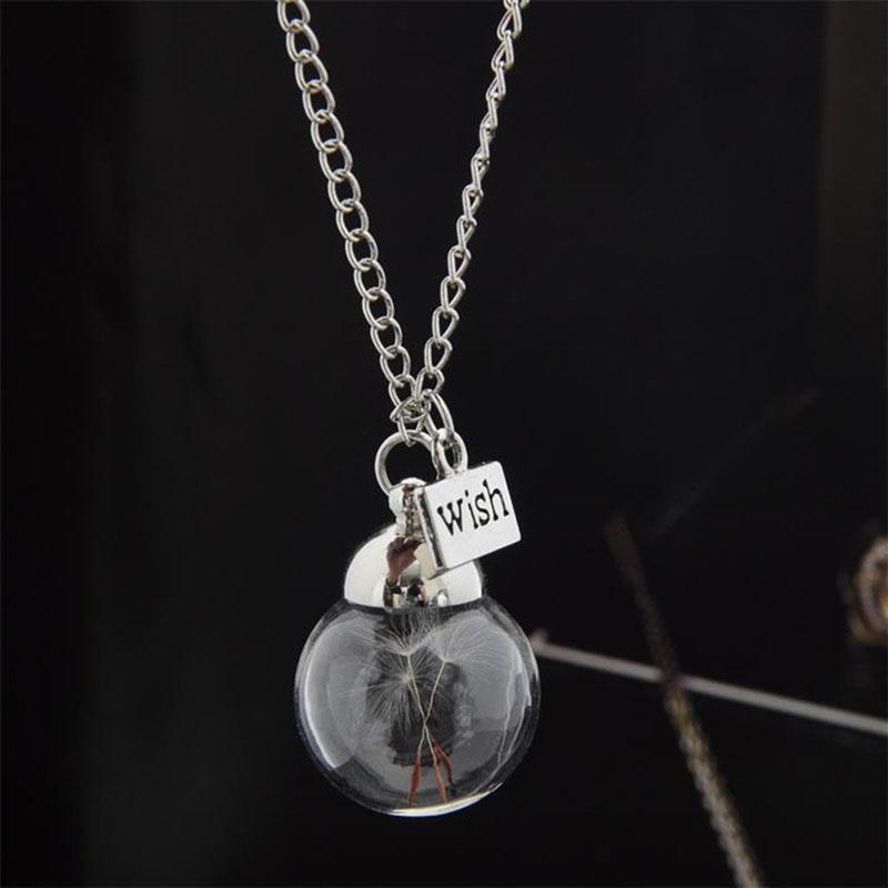 Dandelion Pendant Necklaces