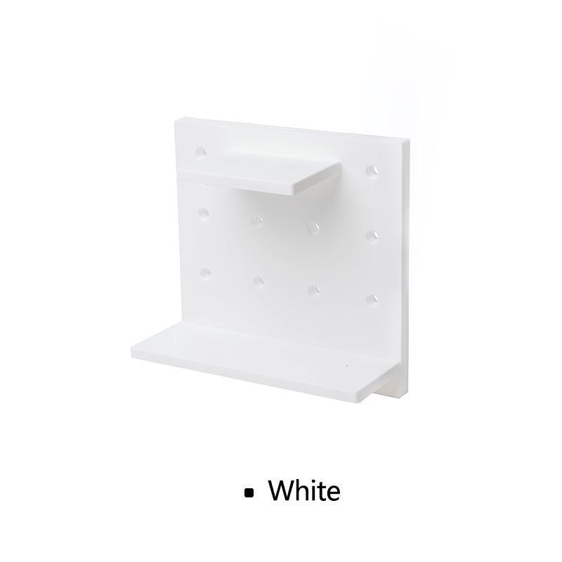 Plastic Hole Floating Wall Shelf(1 Set)