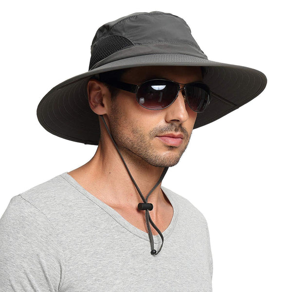 Sun Protection Wide Brim Bucket Hat