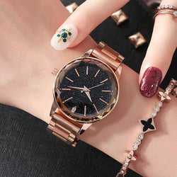 Starry Sky Waterproof Stainless Steel Strip Watch