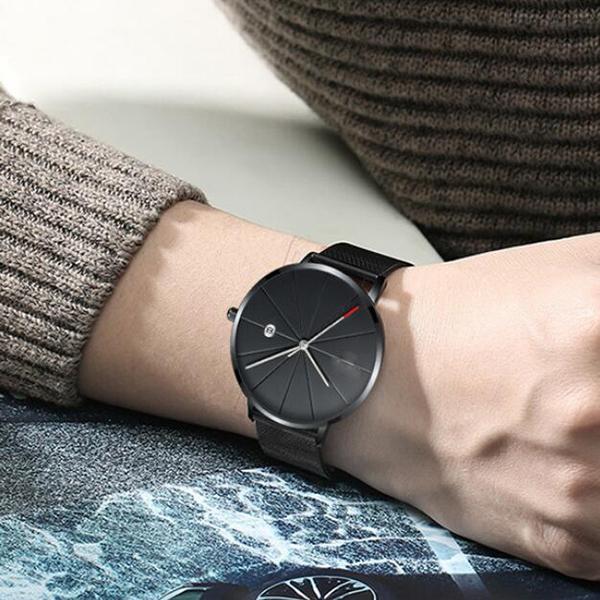 Waterproof Mesh Strap Analog Watch