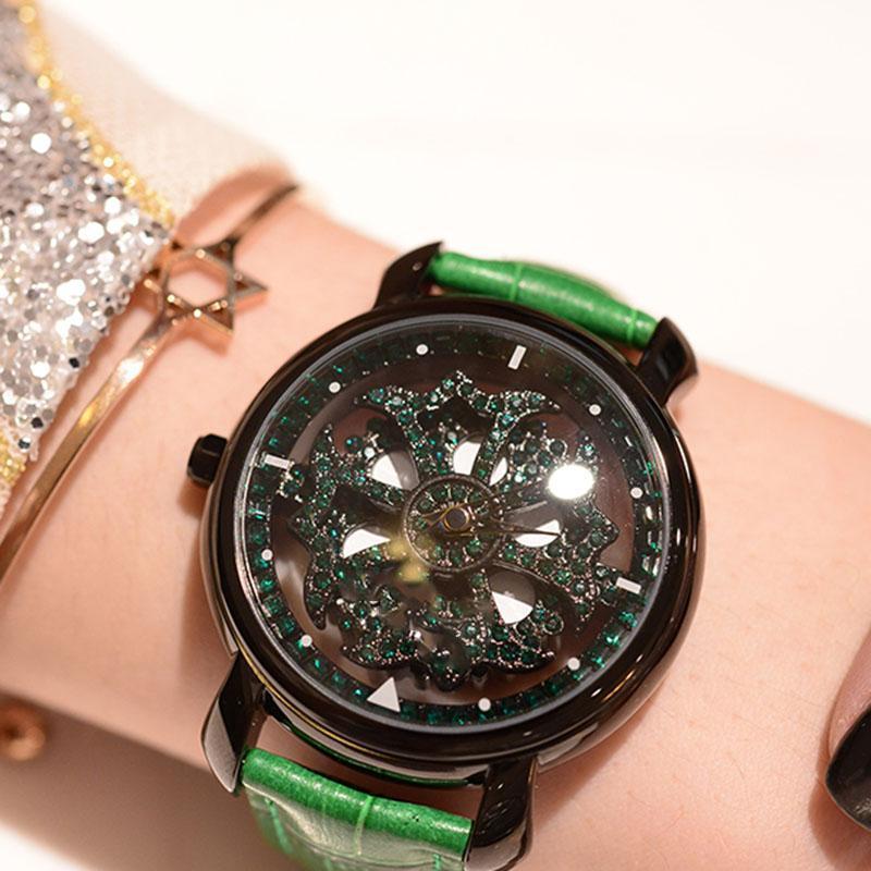 360° Rotating Dial Waterproof Quartz Watch