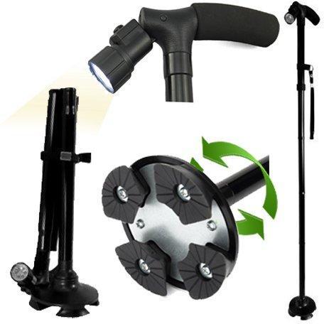 Multi-Function LED Folding Walking Stick