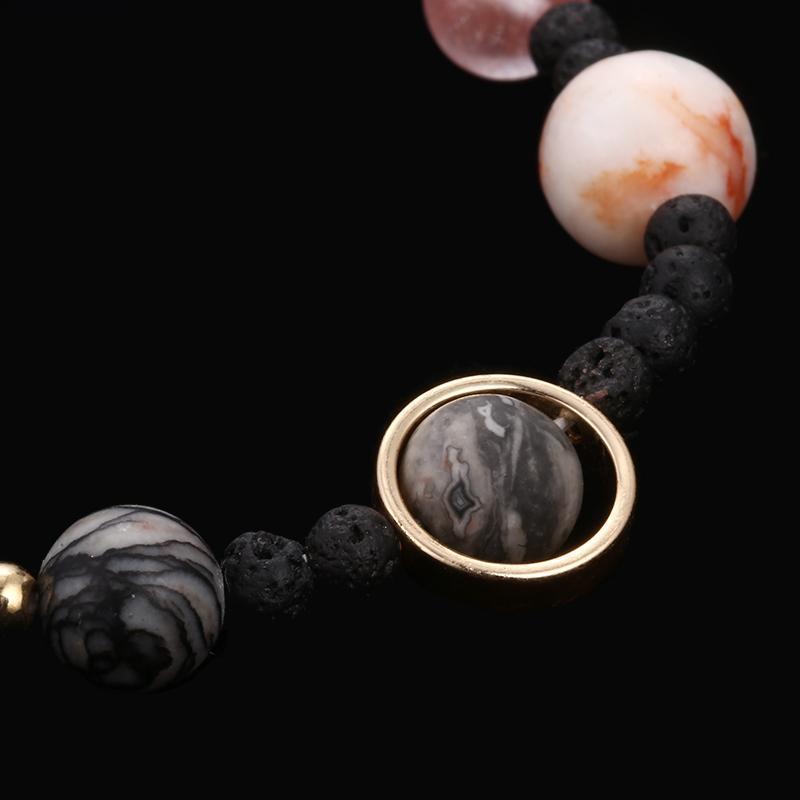 Handmade Solar System Bracelet With Real Gemstones